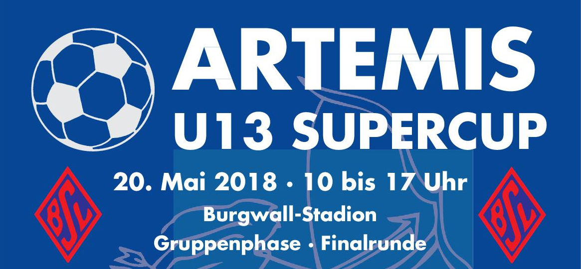 Plakat Artemis U13 Supercup Ausschnitt